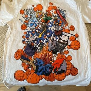 Bucket squad men’s size small BRAND NEW basketball shorts and tee shirt set